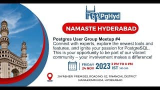 Optimizing PostgreSQL performance by parameter tuning - Hyderabad PostgreSQL User Group
