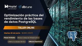 Online webinar — Optimización práctica del rendimiento de bases de datos PostgreSQL