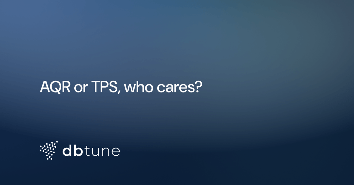 AQR or TPS, who cares?