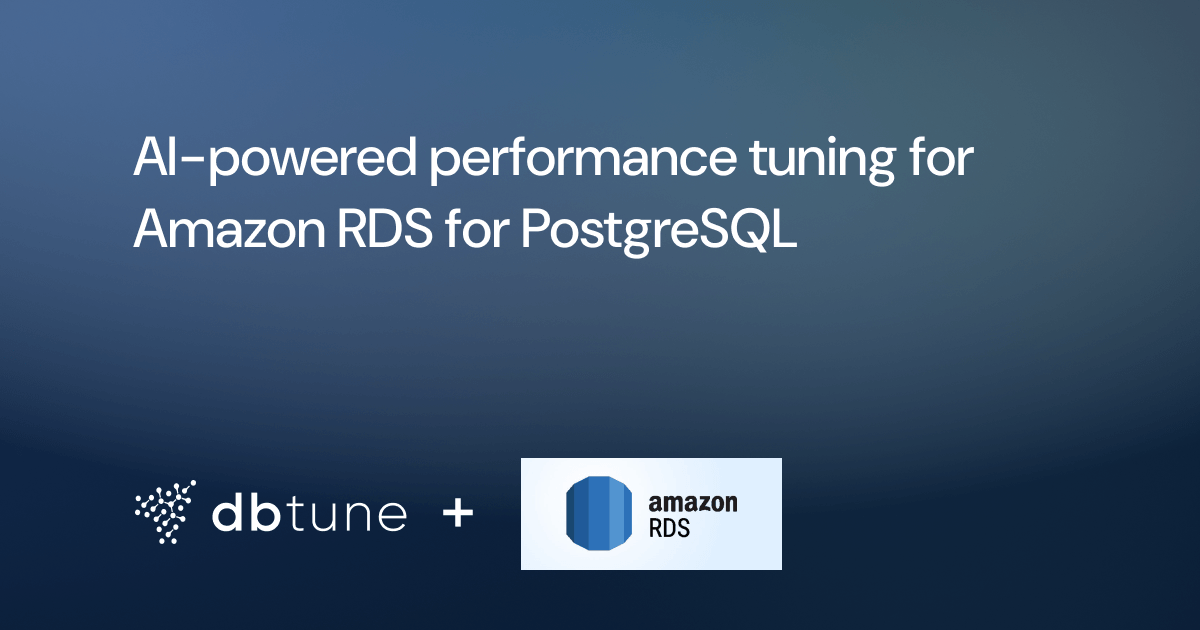 Now available: AI-powered performance tuning for your Amazon RDS for PostgreSQL