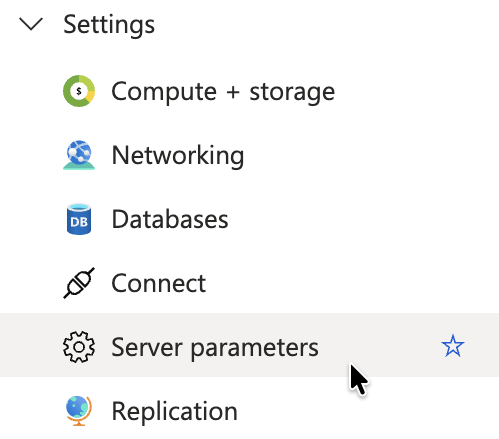 Server parameters